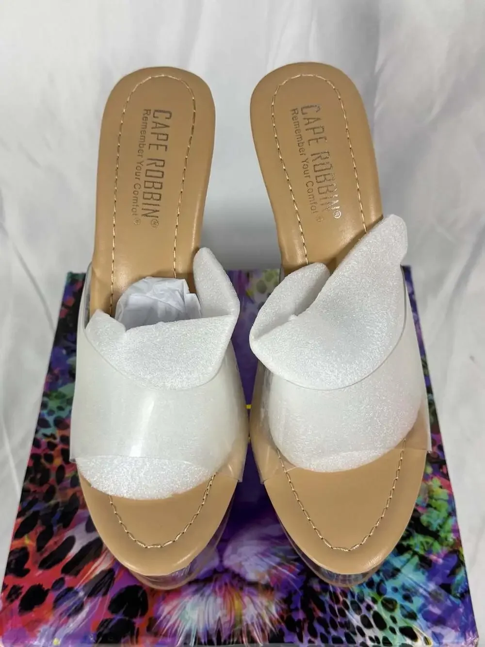 Transparent Wedge Heels